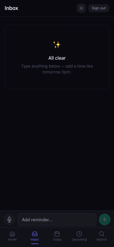 Inbox capture